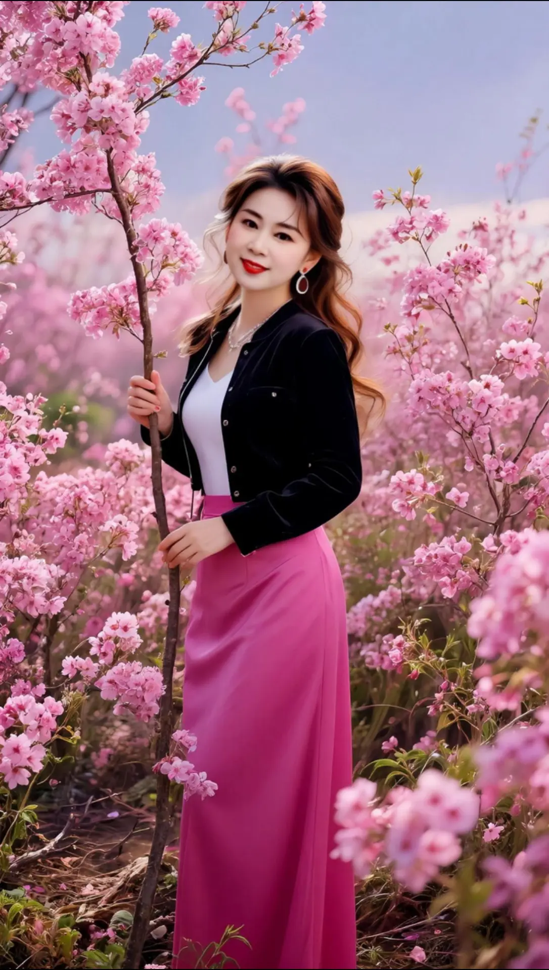 AI桃林质感写真 随变ai随便玩