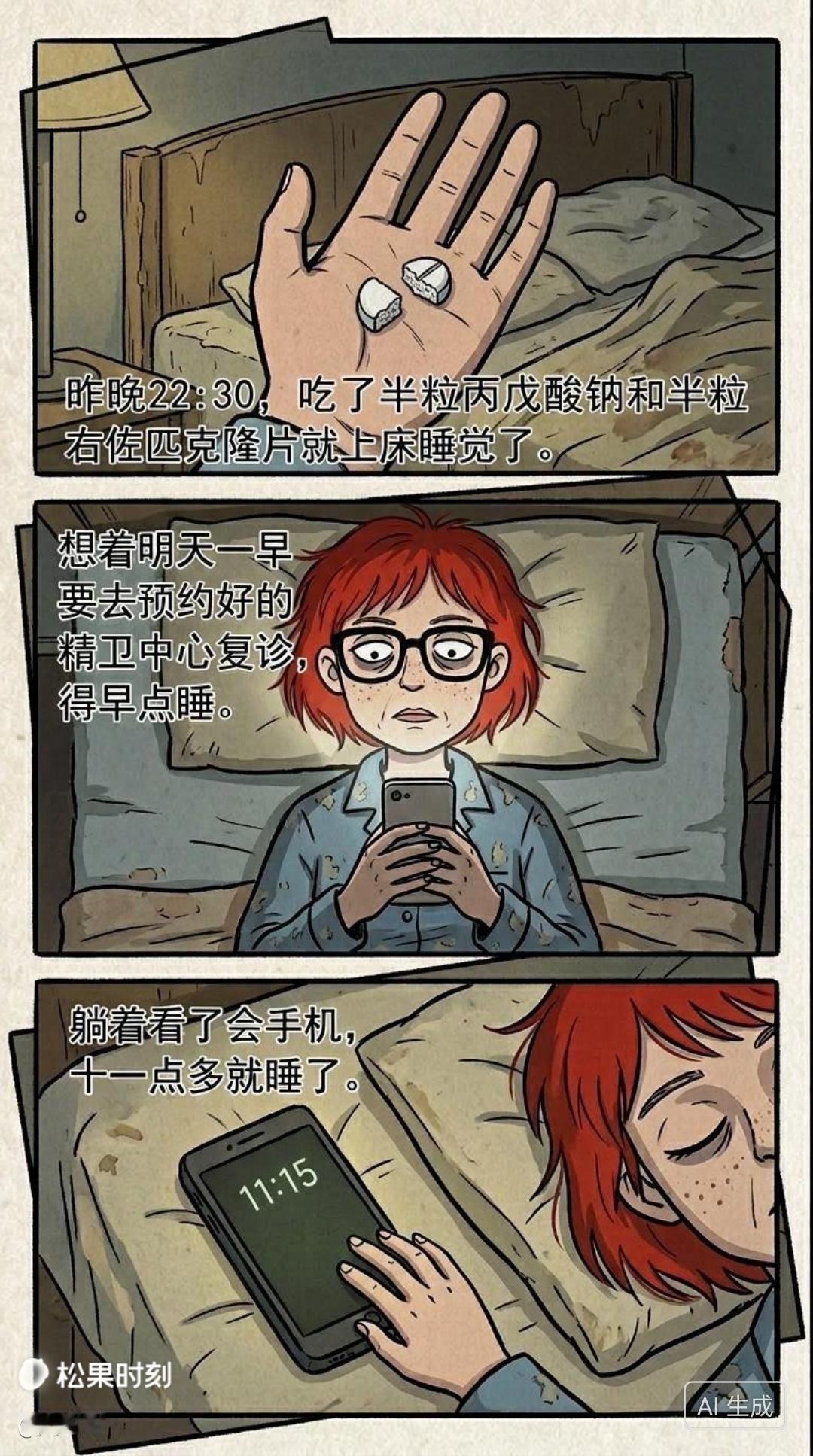 复诊确诊双相，好吧~_~，还叫我住院，不住！日常瞎画 双相情感障碍 精神状态be