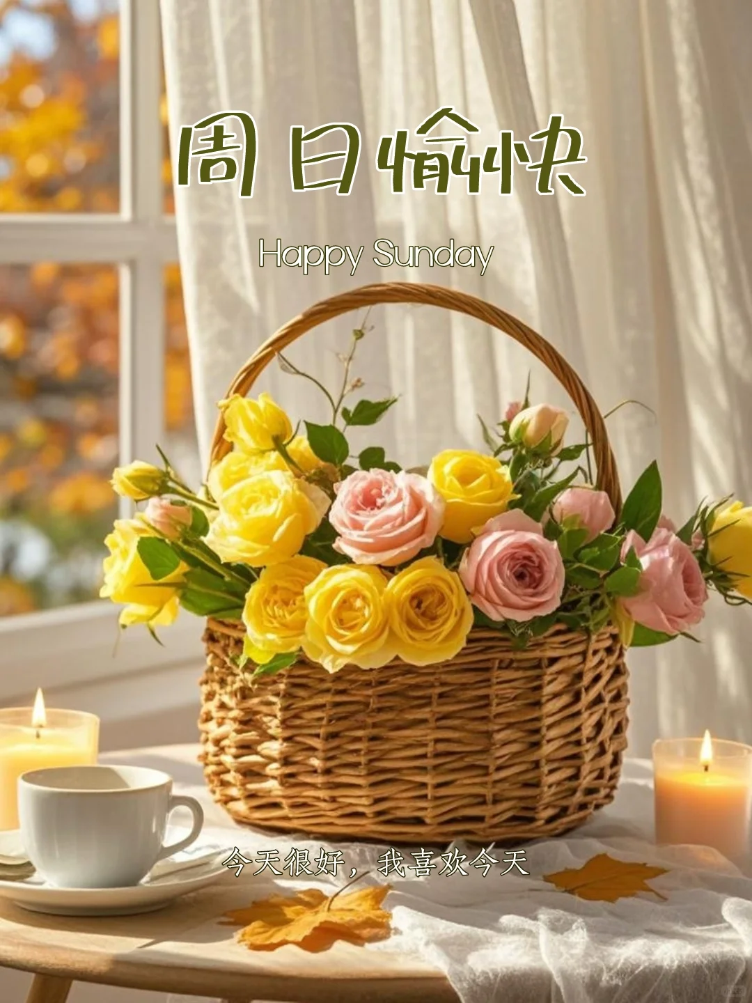 周日愉快｜早安语录｜海报设计｜朋友圈文案