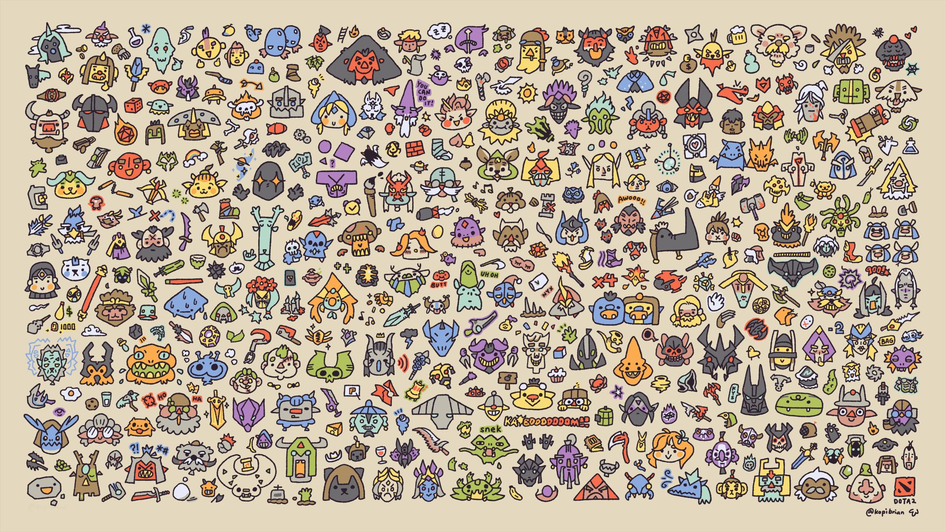 DOTA2的可爱壁纸DOTA2美图 壁纸GO by kopibrian ​​​