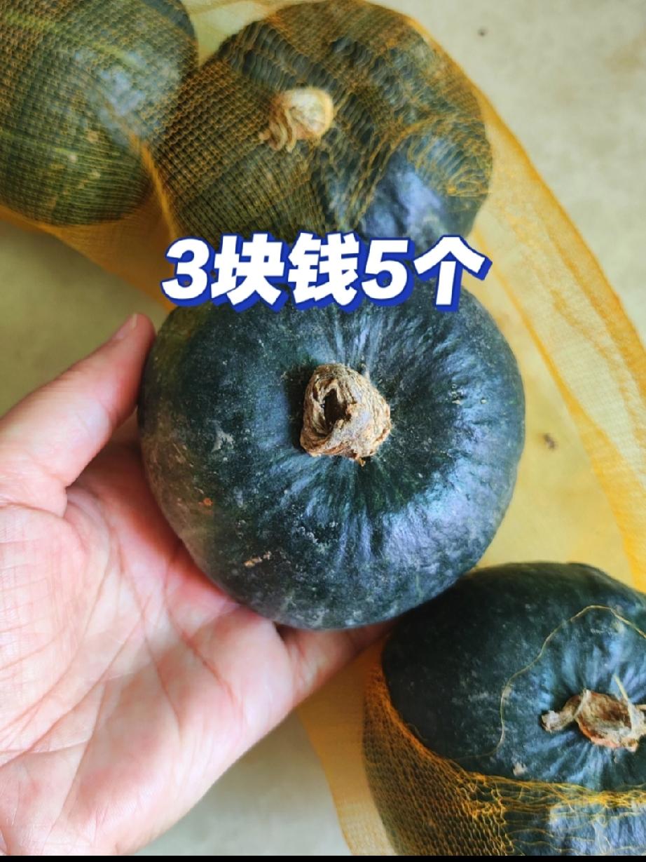 6毛钱一个，3块钱5个小南瓜，要啥自行车啊

上午去早市买了几个南瓜。

本来我