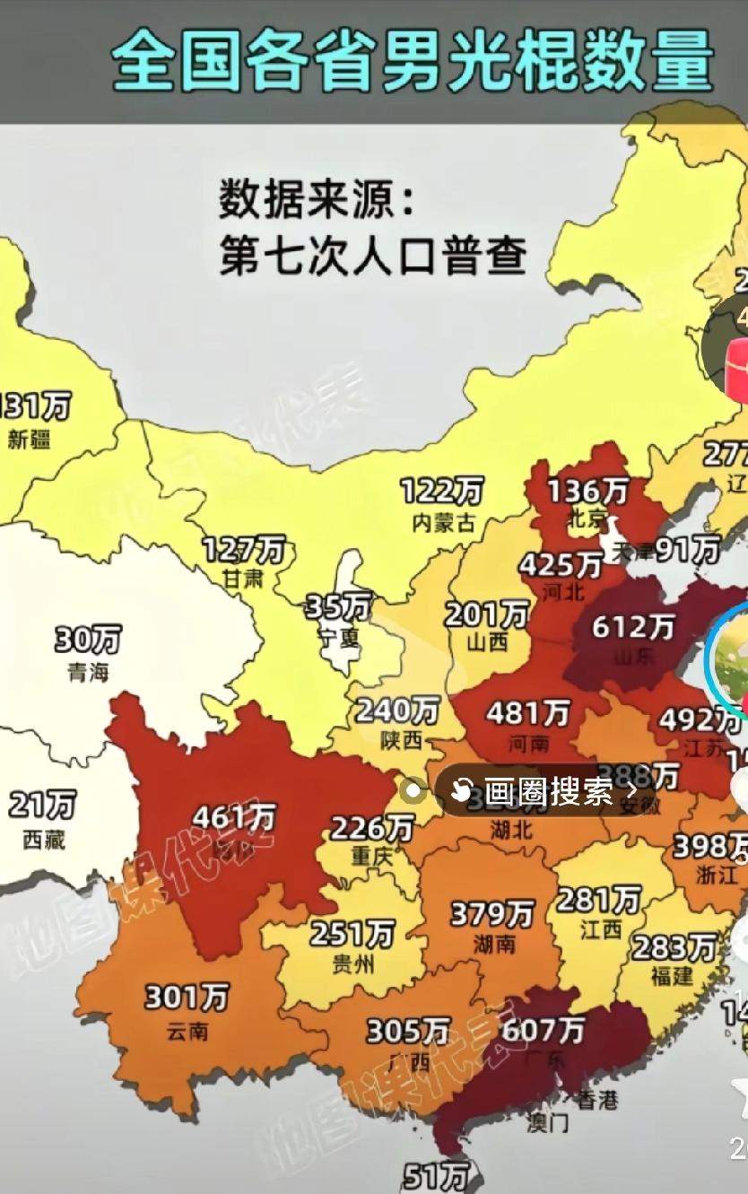 这么多的光棍找不到媳妇，可怎么办呢？这可都是x因素啊，🈶什么好的方法解决一下这