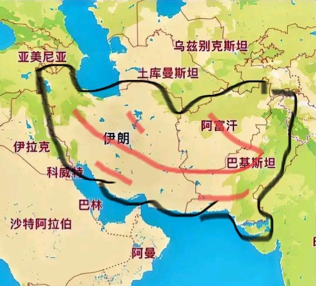 亚洲的心脏地带或是这三国：伊朗.阿富汗.巴基斯坦…