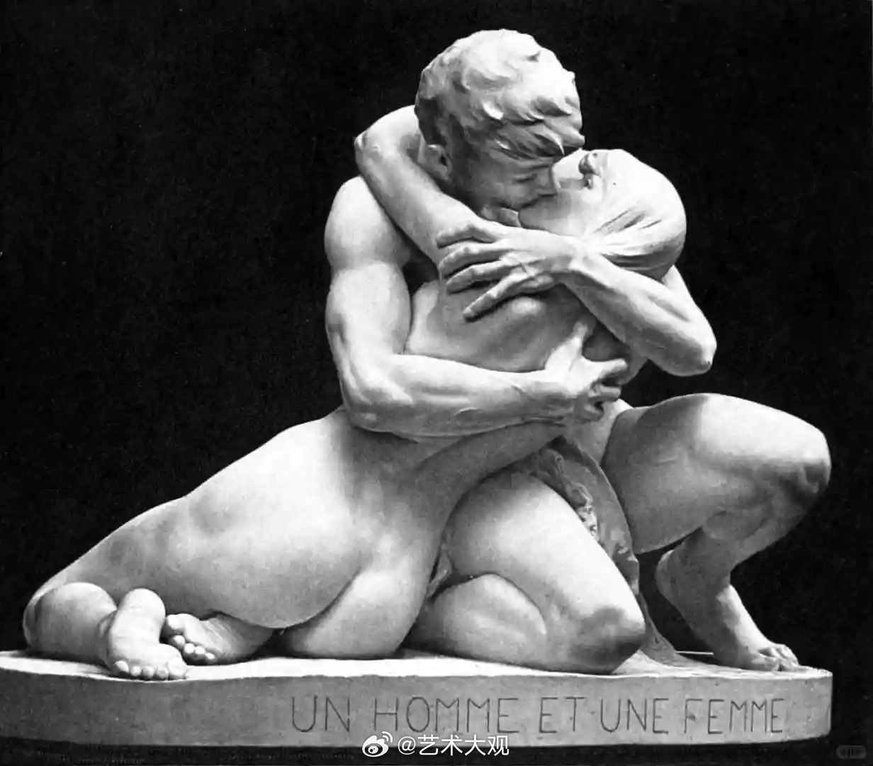 《一个男人和一个女人》，1891年丹麦雕塑家: Stephan Sinding 