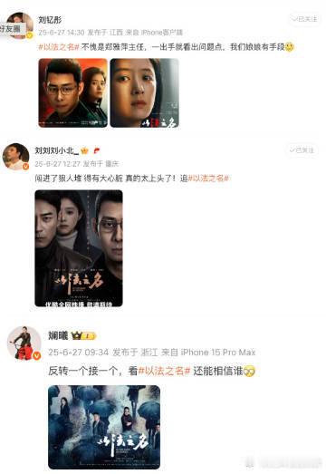 半个内娱都在看以法之名全员演技在线，案件侦破过程扑朔迷离，剧情烧脑刺激，看一次绝