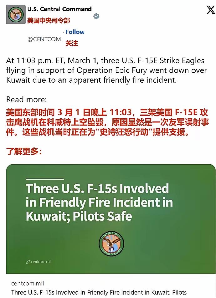 美军说：3人阵亡，3架飞机坠落（还友军误击），3个基地被袭。

反正这场战争即使