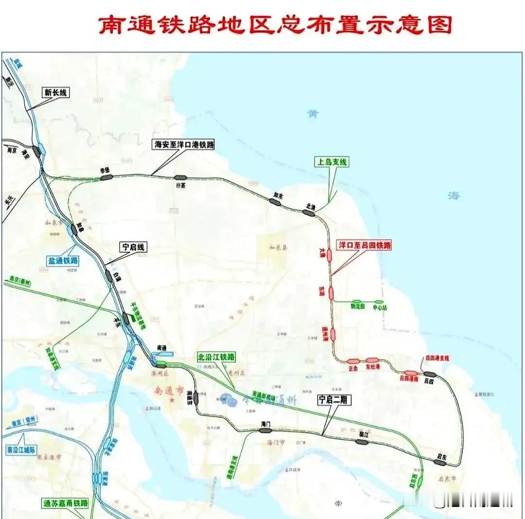 南通市内铁路已经成环！可惜洋吕铁路没有客运！

目前，南通地区的铁路环线已经形成
