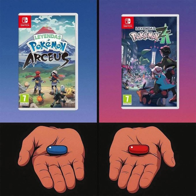 【《阿尔宙斯》和《ZA》你选哪个？网友玩《黑客帝国》红蓝药丸梗】推特网友玩《黑客