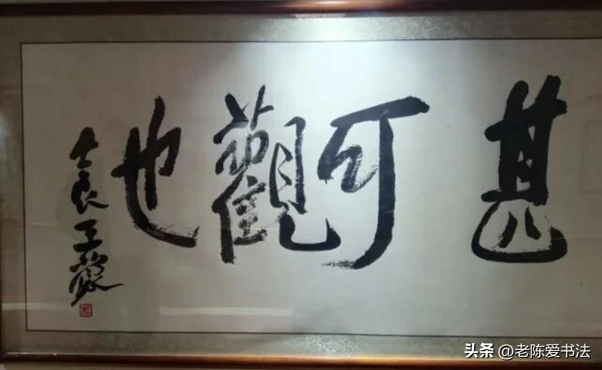 第一次见作家王蒙的题词，能看懂的评论区分享