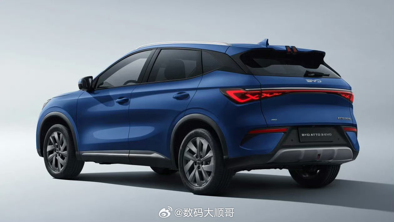 比亚迪元PLUS海外版ATTO 3 Evo英国上市，38990英镑起售。单电机3