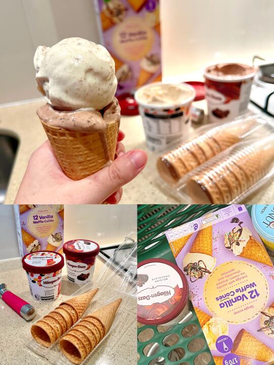 🇦🇺澳洲超市好物｜DIY实现甜筒冰淇淋🍦自由