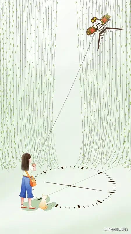 【词林正韵】
临江仙·声痕  ［文｜狐山诗行］

黑暮转出童年梦，
随思流逝春风