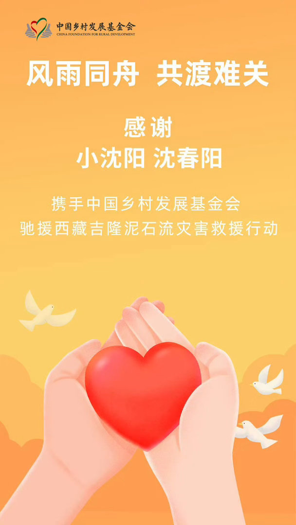 小沈阳沈春阳驰援西藏身为公众人物，二人没有置身事外，主动扛起社会责任，风雨同舟守