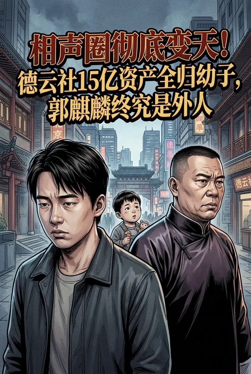 相声圈彻底变天!德云社15亿资产全归幼子。郭麒麟终究是外人