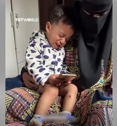 自诩上帝唯一选民，恐怕上帝看到都在流泪吧！以军对18月大婴儿施酷刑逼其父招供。毫