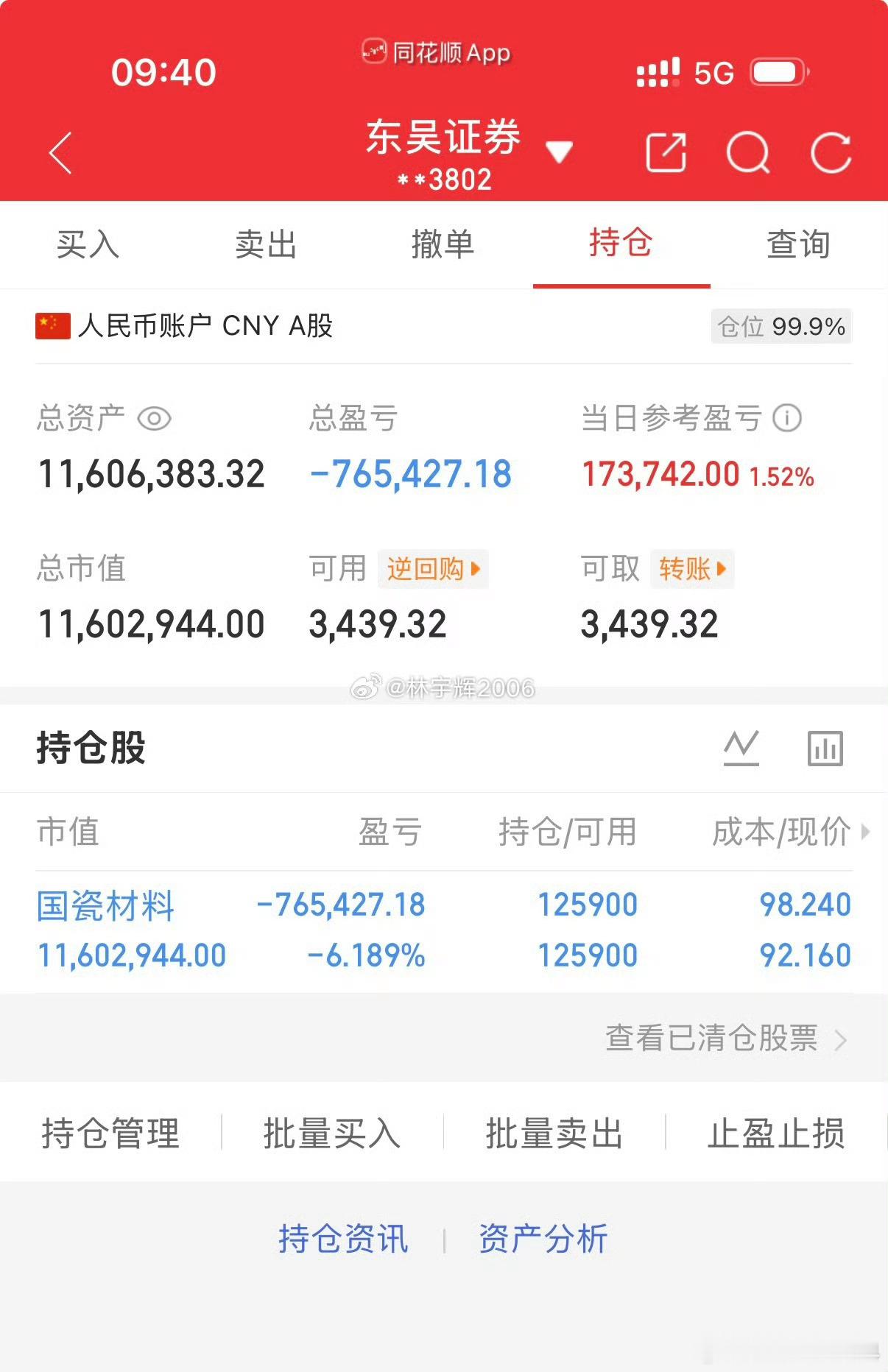 各位战友，国瓷材料300285，继续格局，收到的朋友可以点赞评论6666报到。 