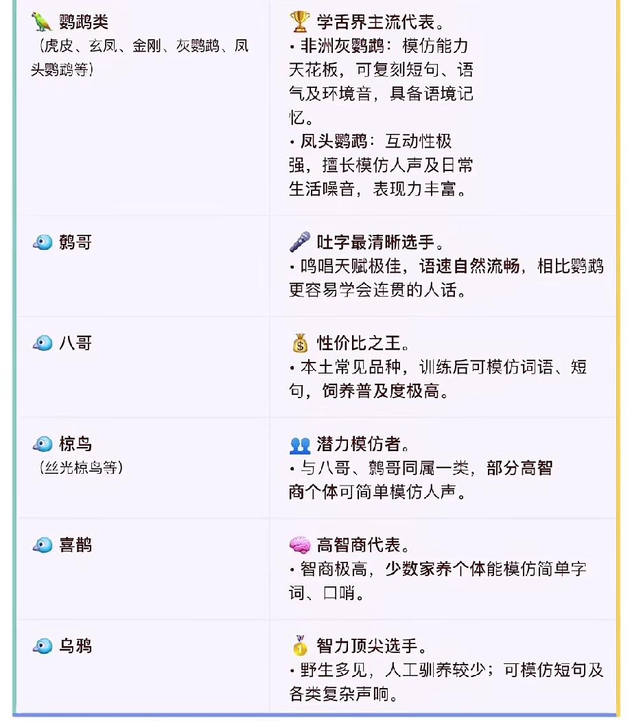 这些乘巧的动物 可模仿人说简单的话！