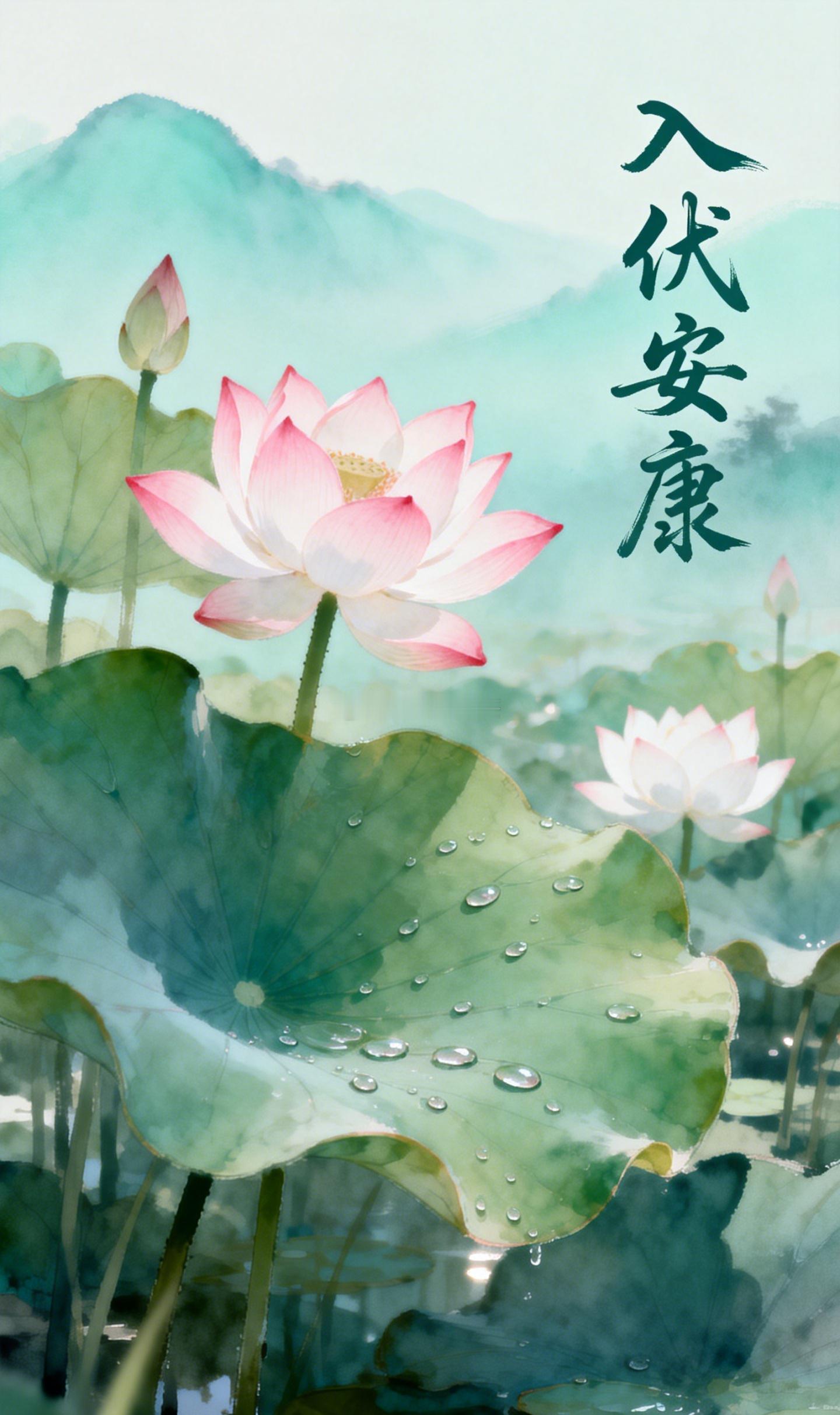 明日入伏，今年的三伏共有四十天。古人把最热的这段时间称作伏，这个字很有意思：天地