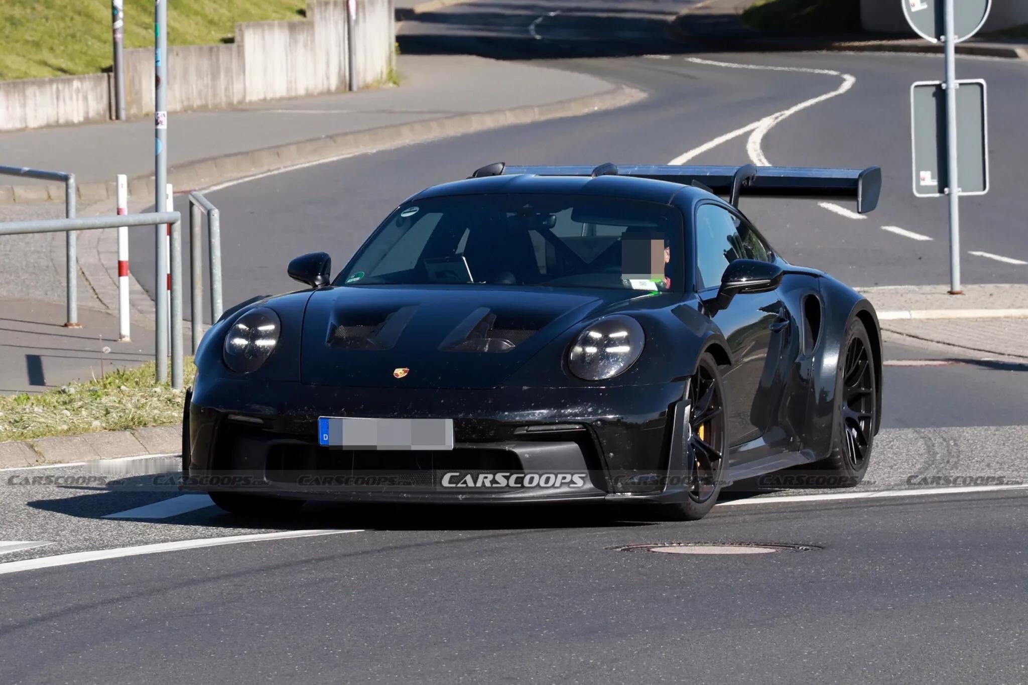 新款保时捷911 GT2 RS谍照首曝，混合动力系统加持[喵喵]新车装备大量的空