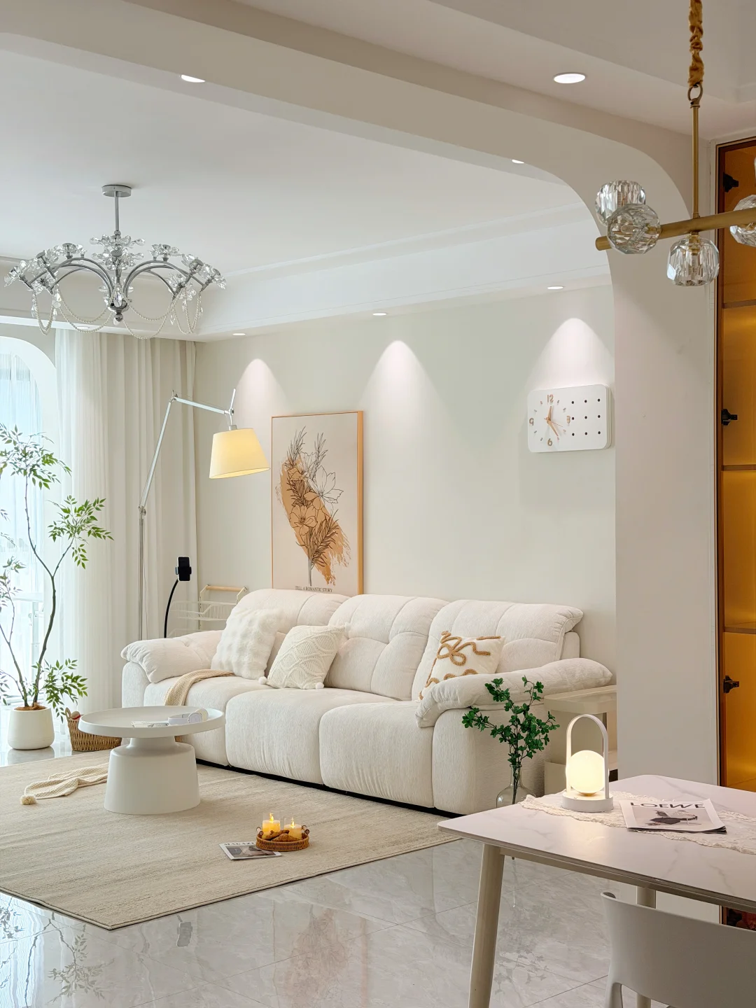 120平奶油风小家时刻清爽的秘诀是……