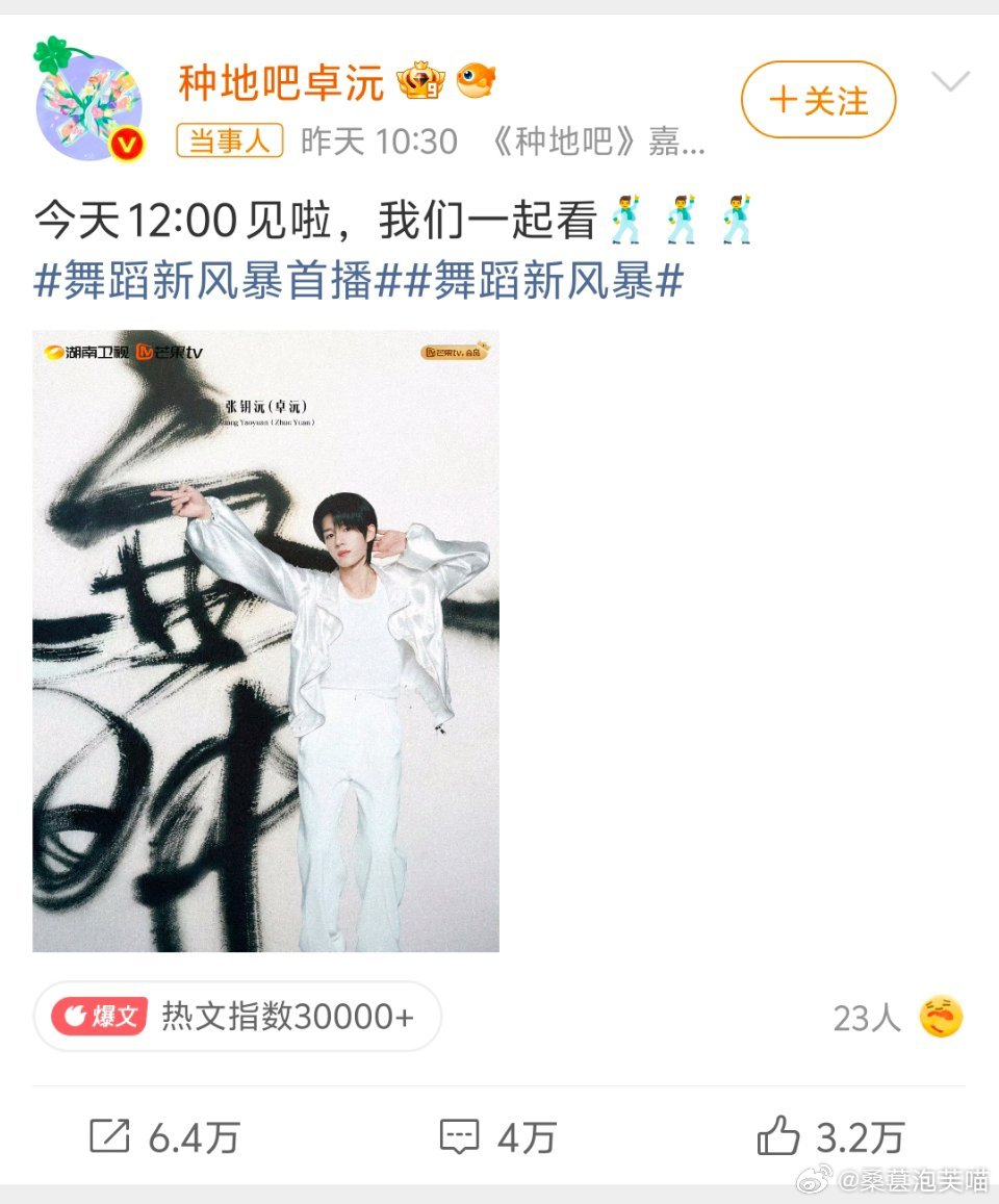 十个勤天力挺卓沅卓沅以本名张钥沅参加舞蹈竞技综艺《舞蹈新风暴》，初舞台因节目严苛