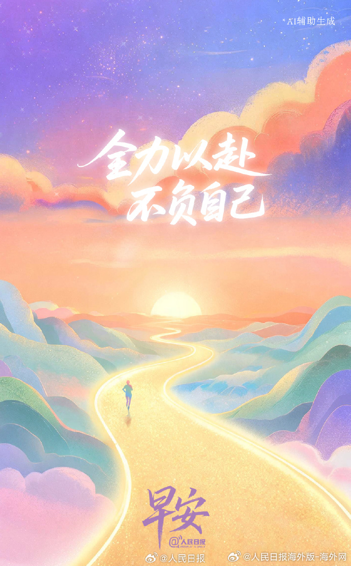 #向海外朋友问好# 【全力以赴，不负自己】比起一味和他人攀比，更难得的是超越自己