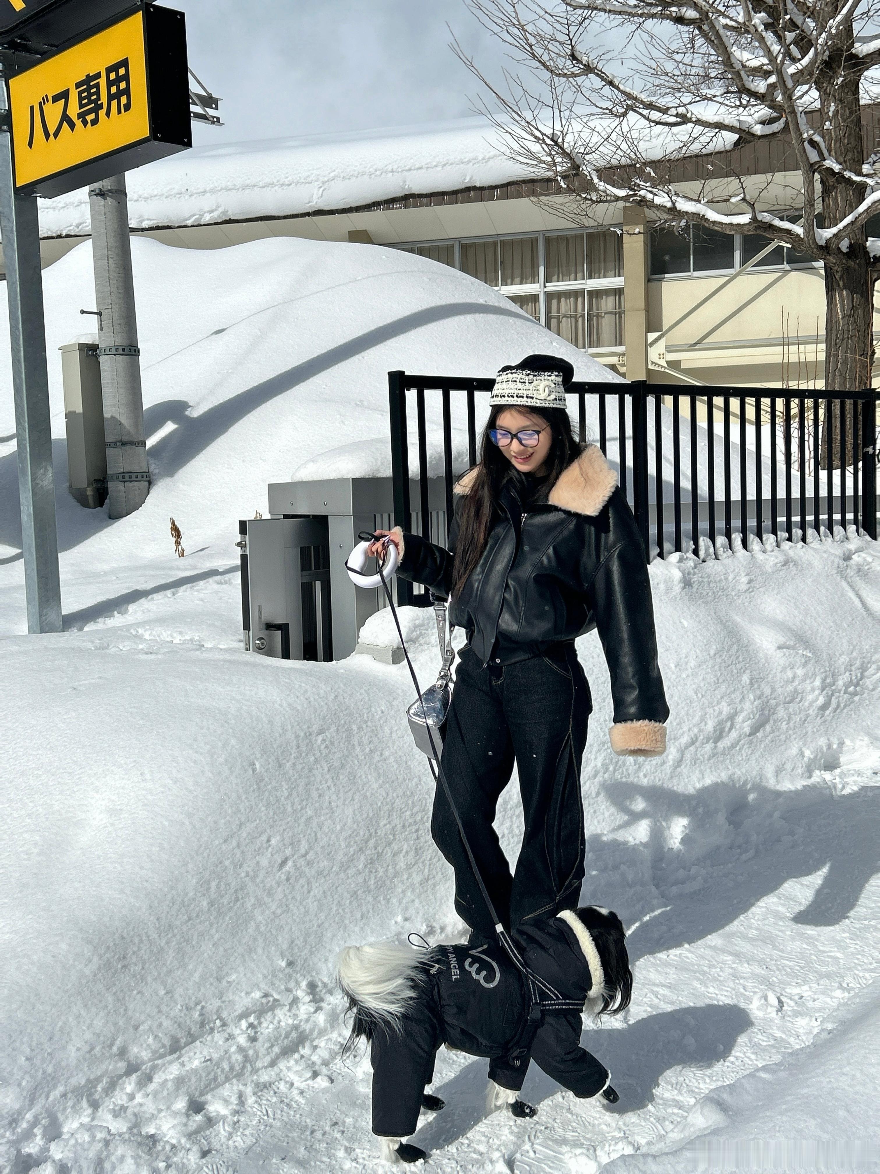 见到雪 感受到的却不是寒冷被柔软粉雪包裹的每一天 这里的人很少打伞 雪肆意地飘落
