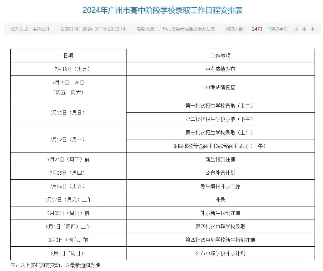 招考办官宣了！7月19日中考放榜