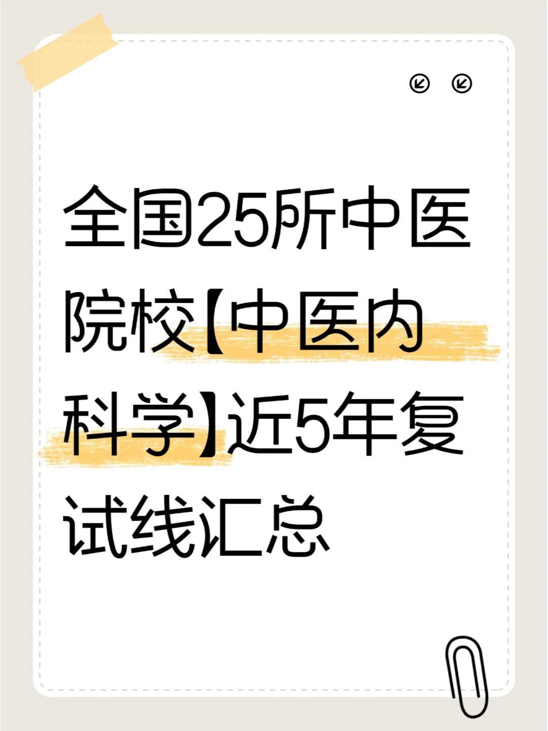 中医内科学近5年复试分数线汇总！