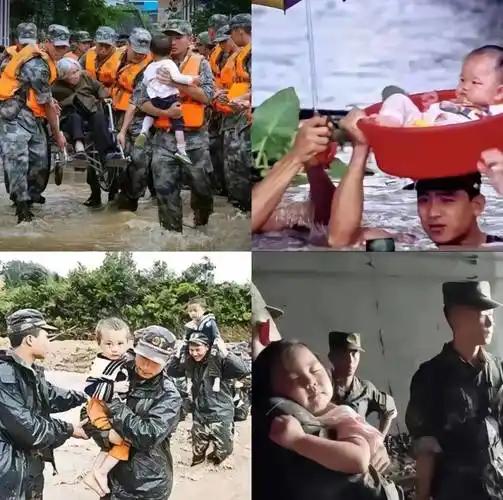 “雄伟的井岗山，
八一军旗红，
开天辟地第一回，
人民有了子弟兵，
从无到有靠谁