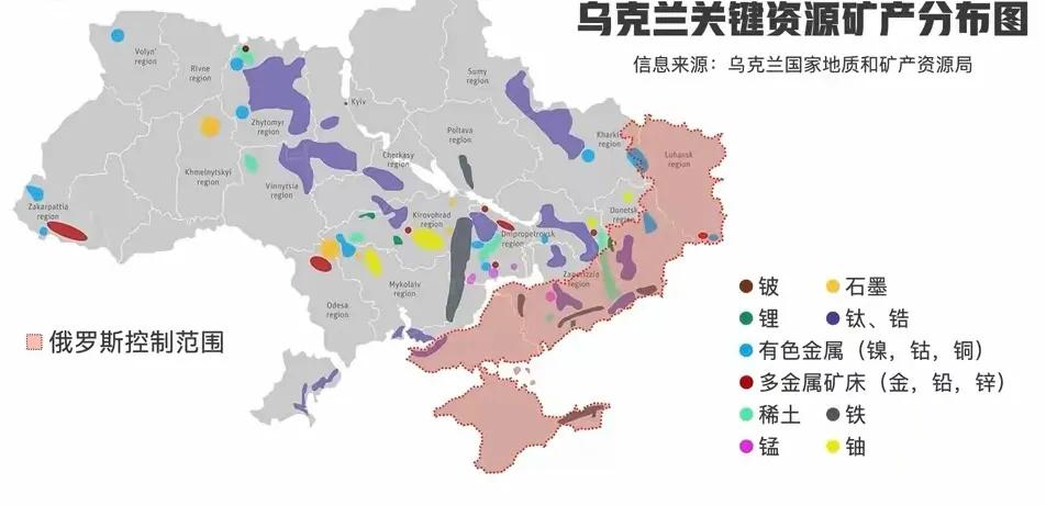 美国和俄罗斯在乌克兰爆发14.8万亿美元的稀土矿产争夺战，普京的目标是稀土，特朗