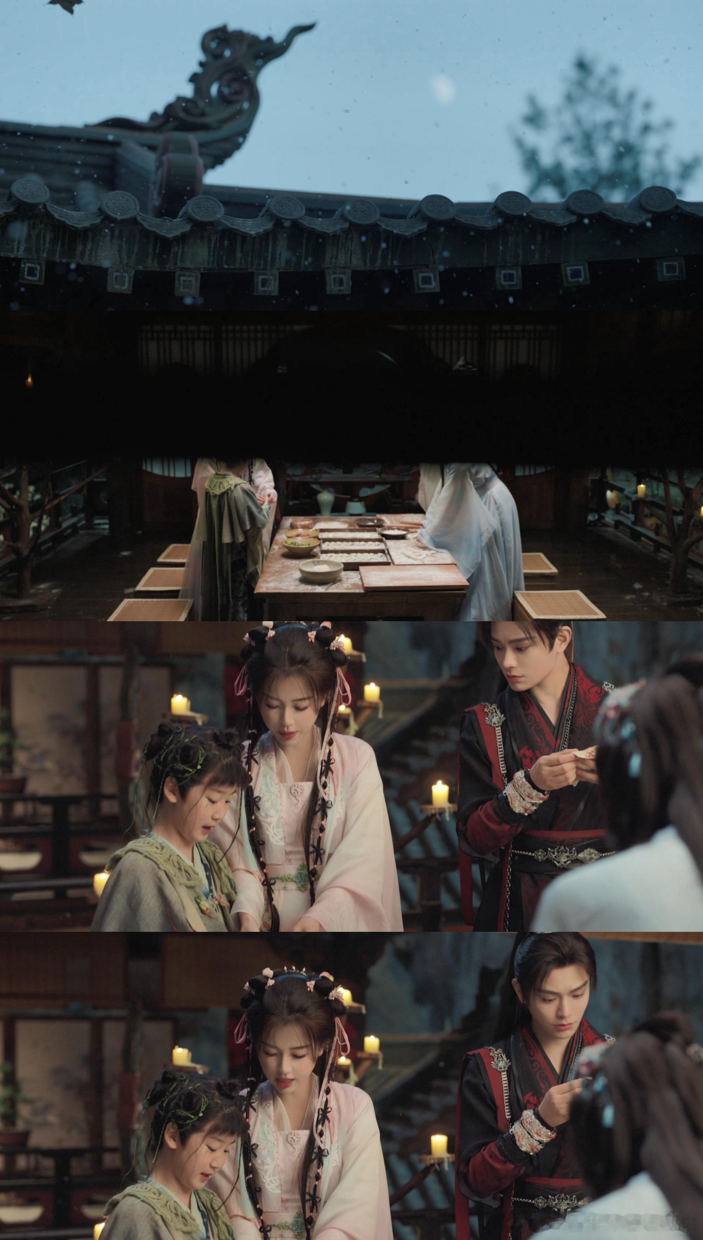 #永夜星河除夕片花# 灯火辉映，人比花娇，虞书欣和丁禹兮在永夜星河#永夜星河# 