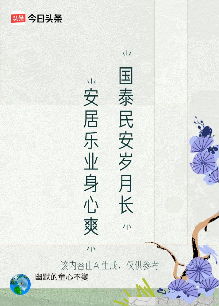 解析：上句“安居乐业”描绘百姓生活安稳、愉快，“身心爽”体现由此带来的舒畅状态；
