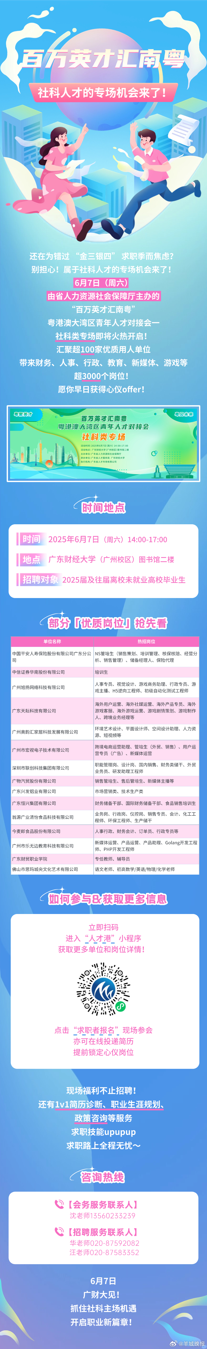 【社科类人才看过来！这场对接会别错过！[哇][哇]】“百万英才汇南粤”粤港澳大湾