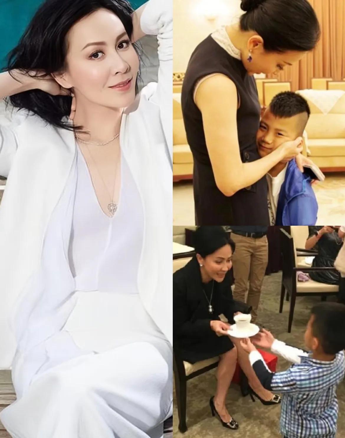 这个世界上最不能理解的就是刘嘉玲，
嫁给梁朝伟这么多年无儿无女，
认了胡军儿子当