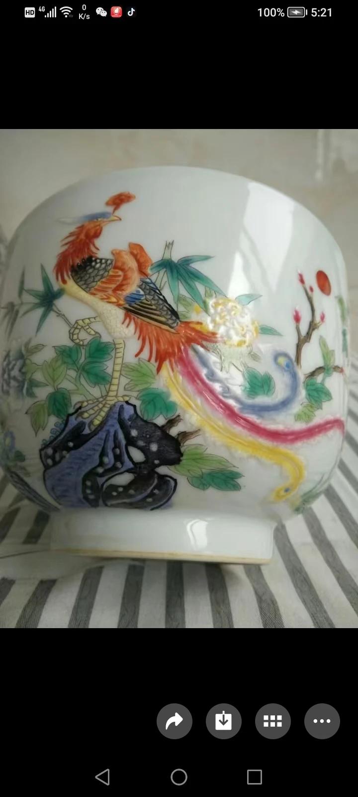 清雍正珐琅彩作於古月轩丹凤朝阳敦式碗，共鉴赏。