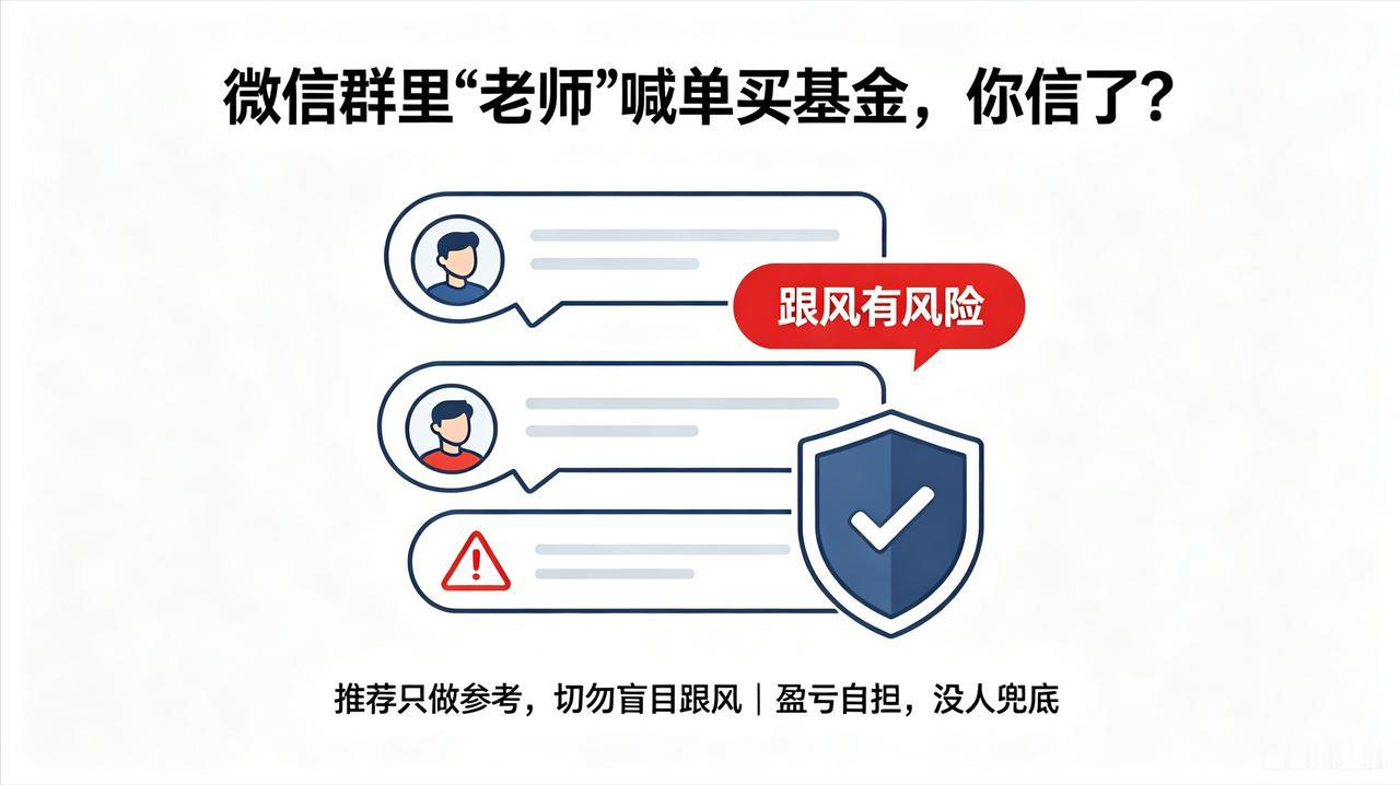 [酷拽]微信群里“老师”喊单买基金，你信了？
很多小白喜欢加各种“基金交流群”，
