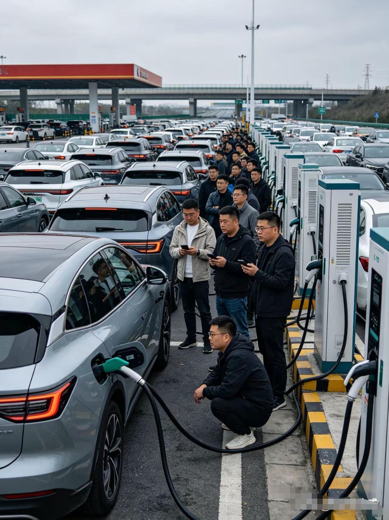 昨天加油站排队，前面大哥加满一箱花了480，转头跟我说：“这价还开油车，你是不是