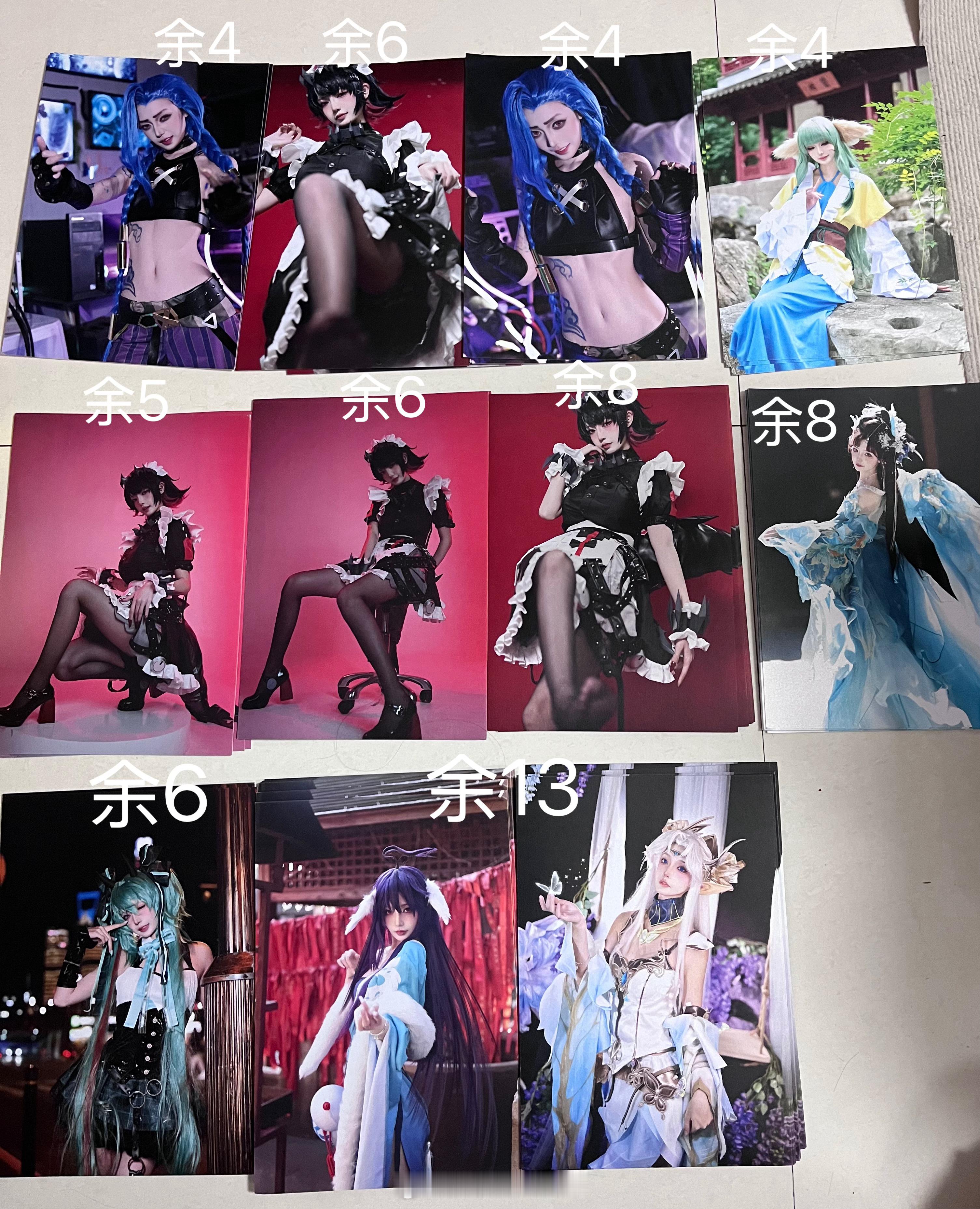 这次把线下的制品汇总了 余量如图p1-4为海报依旧是都会送小礼物～ ​​​