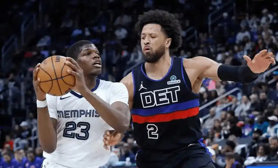 今日NBA常规赛活塞总比分126-110灰熊,活塞双核56+21+17打崩对手，