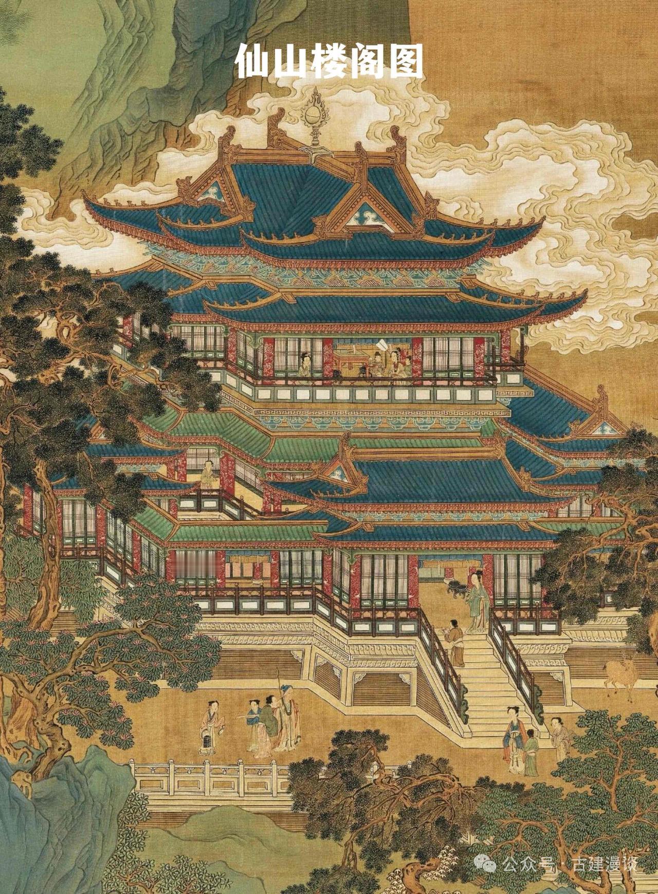 古画中的建筑复原组图

当现代ai技术遇到古画中的建筑会发生什么？

本篇通过a