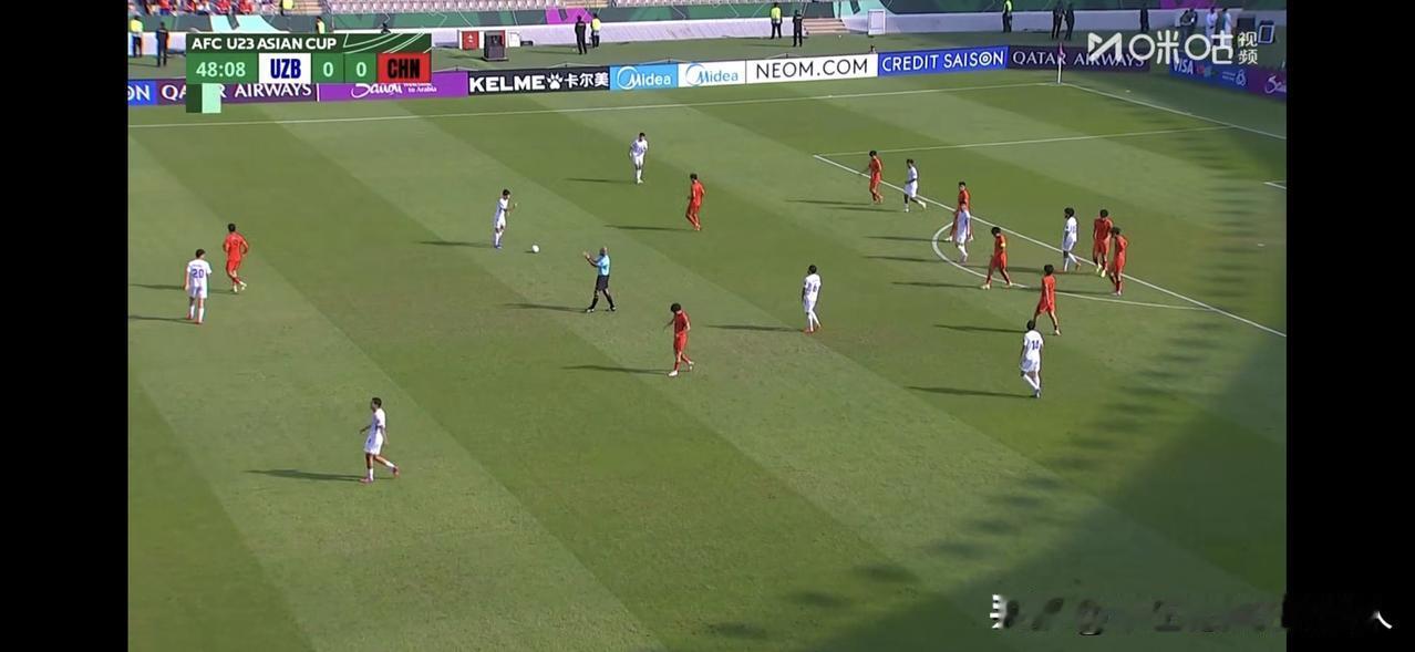 U23半场无射门、无角球0:0逼平乌兹别克斯坦！
国足半场总结防守10分，进攻0