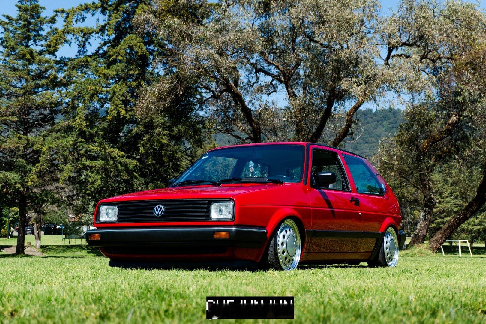 VW Golf MKII红色大众高尔夫我与汽车的日常 大v聊车 君菌车世界