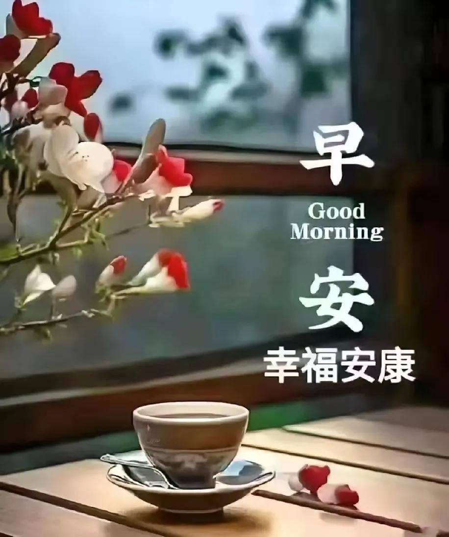 清晨静享一杯茶，幸福安康每一天。