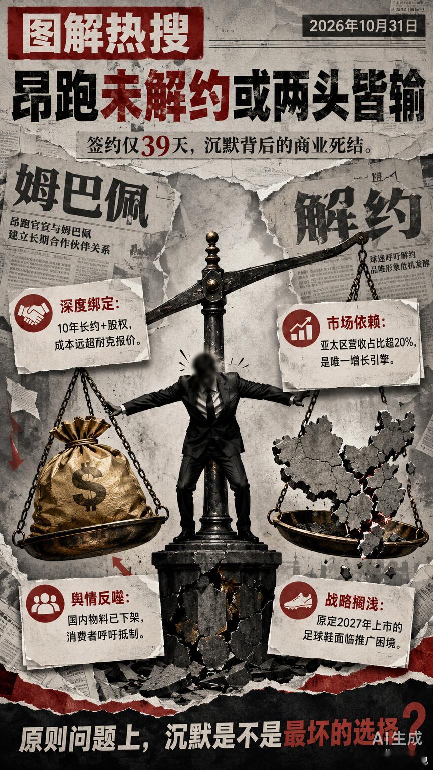 昂跑这次算是把自己架在火上烤了。别的品牌面对舆情风险，第一反应是火速切割止损，昂