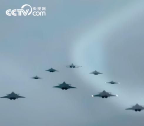 1架歼-16D+9架歼-20，中国空军是真的越来越豪横了！

这个空中编队拉出去