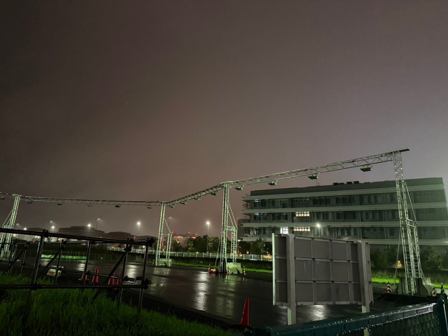 FormulaE FE电动方程式东京站赛道今天搭建情况 