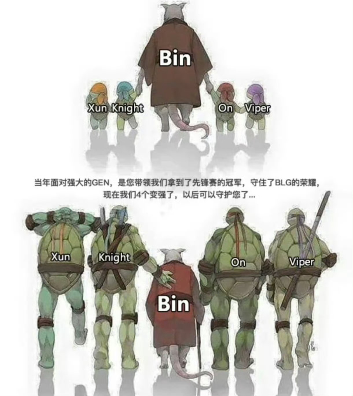 BLG的真粉絲不會去責怪bin，反而會感謝bin一直以來做的一切。。。BLG选手
