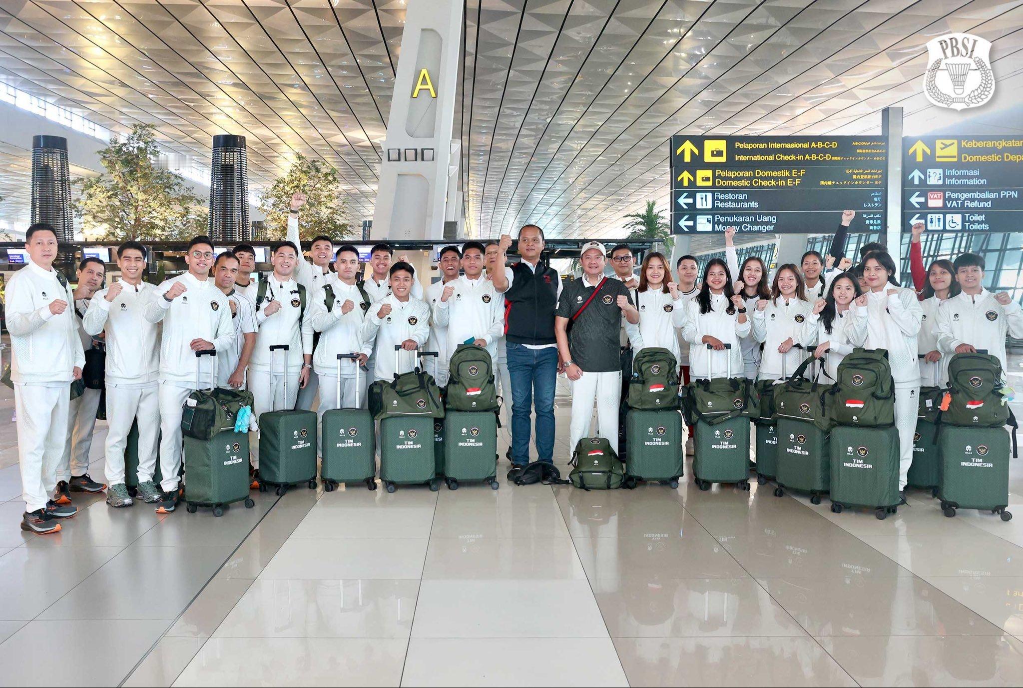 印尼队东运会出发📸PBSI 