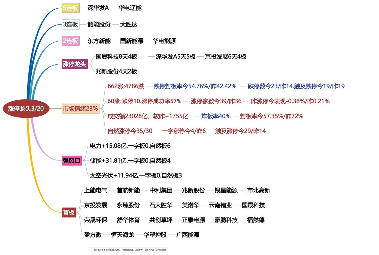 3月20日涨停龙头复盘！